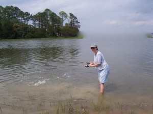 Lady Fishing